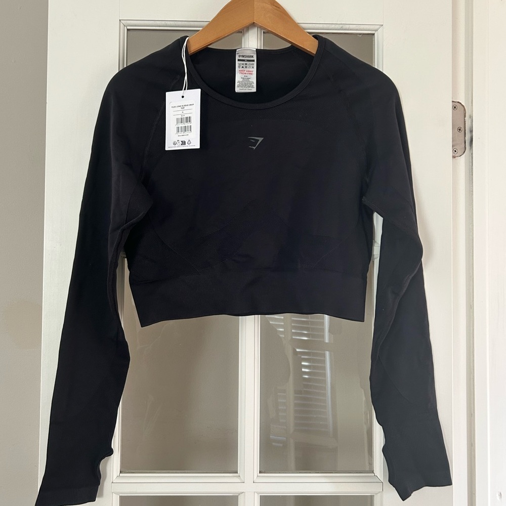 Gymshark Black Long Sleeve Crop Top
